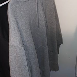 Gray oversized hoodie, (H&M)